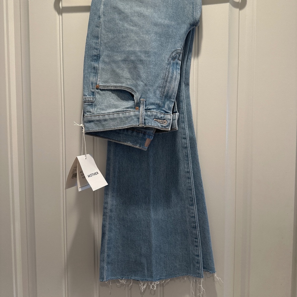 NWT mother denim weekender fray size 28